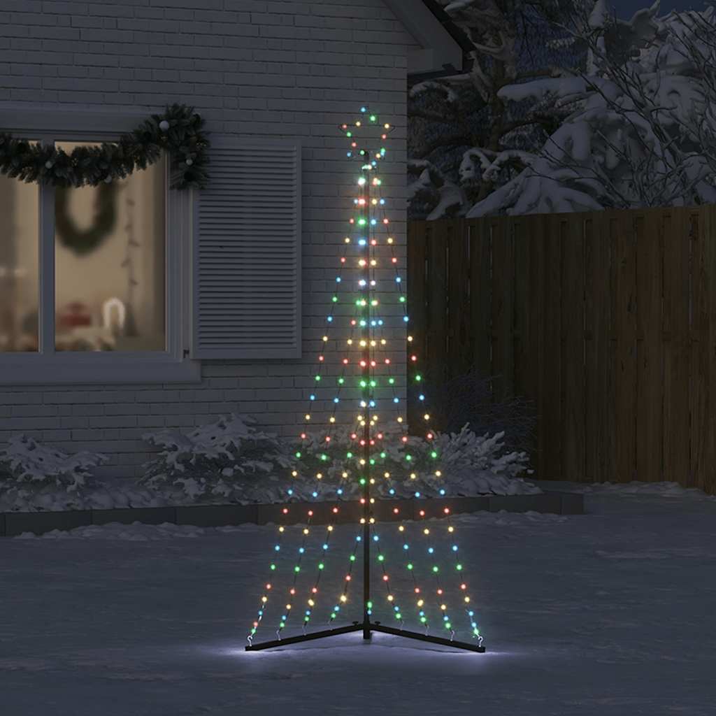 LED jõulupuu, 339 LEDi, värviline , 187 cm