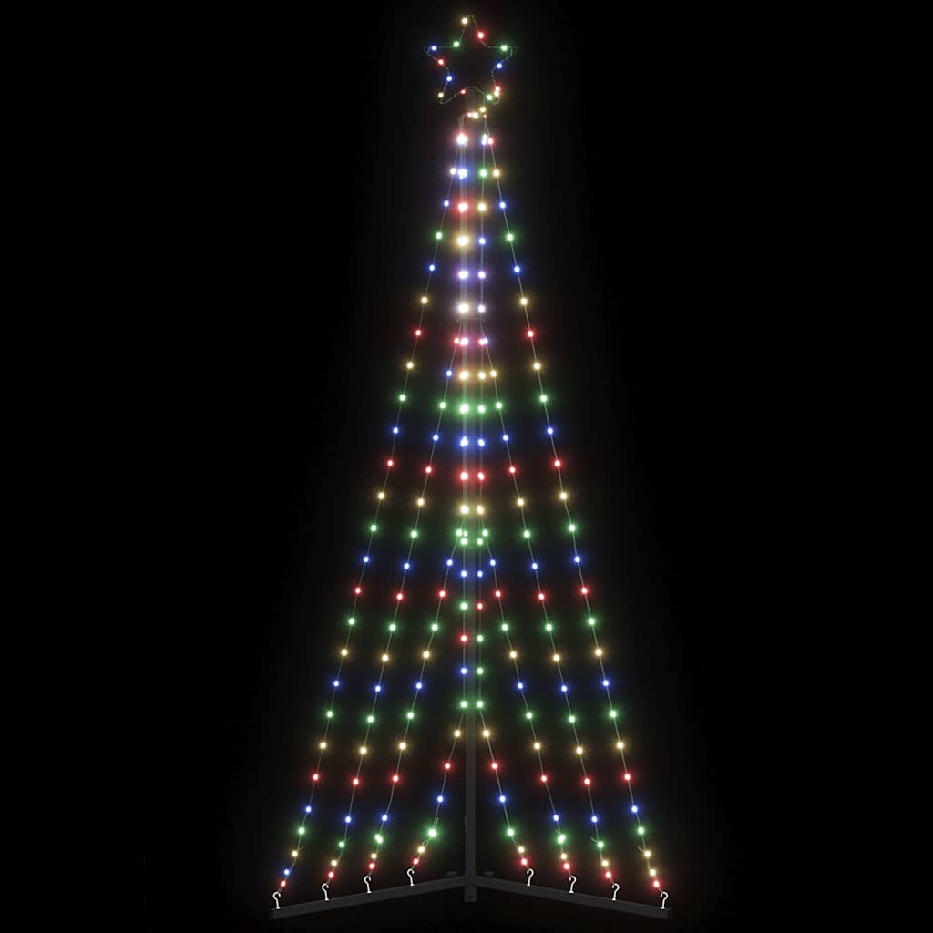 LED jõulupuu, 339 LEDi, värviline , 187 cm