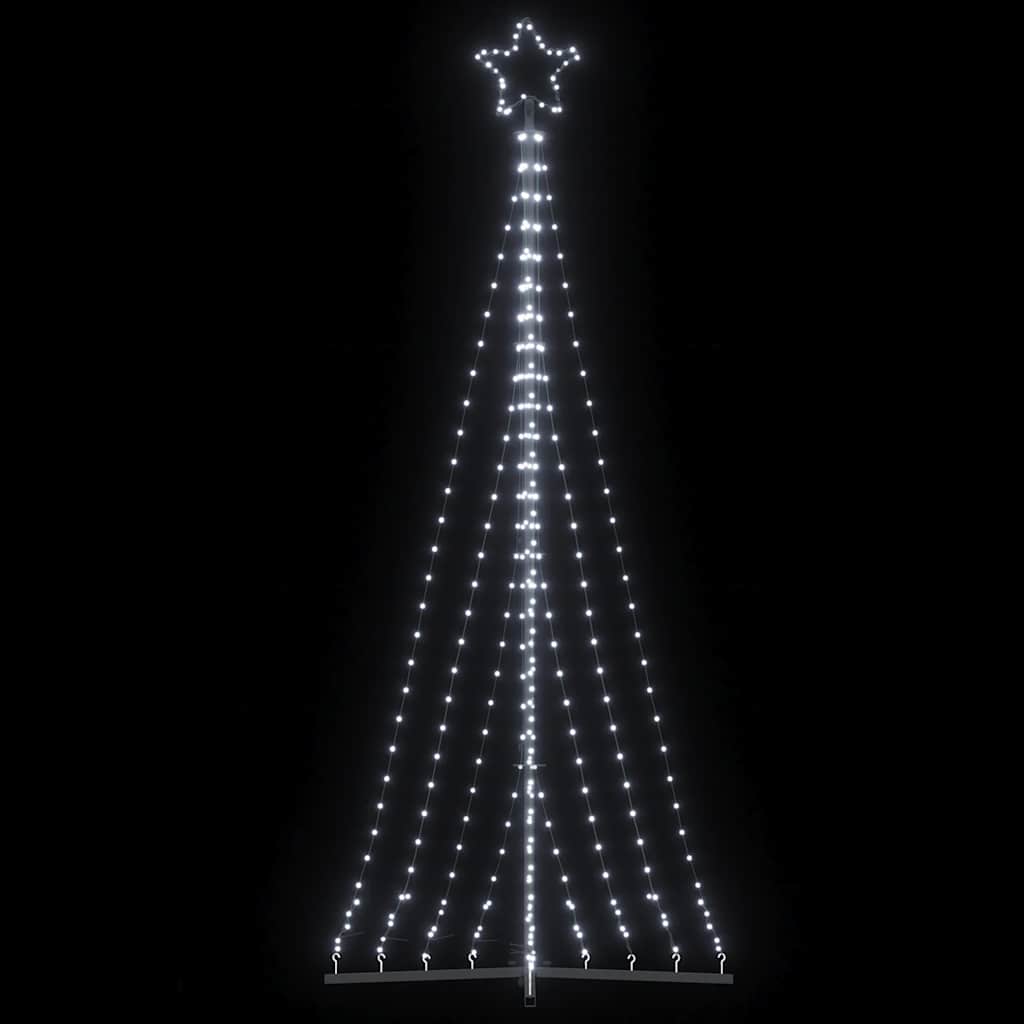 LED jõulupuu, 447 LEDi, külm valge, 250 cm