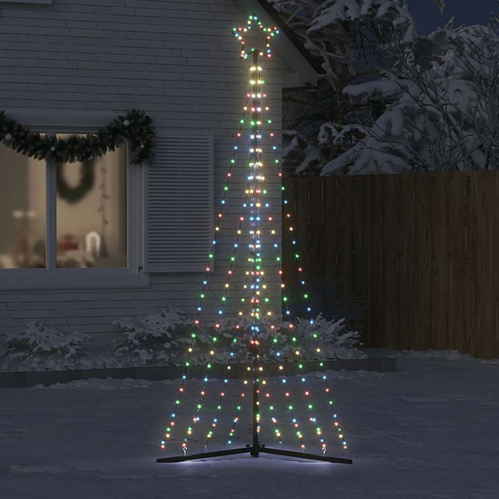 LED jõulupuu 447 LED värviline 250 cm