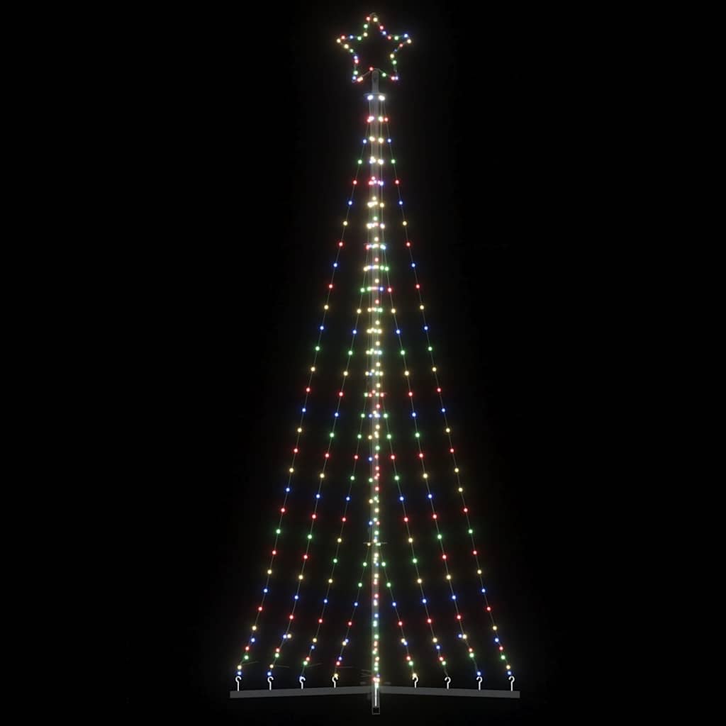LED jõulupuu 447 LED värviline 250 cm