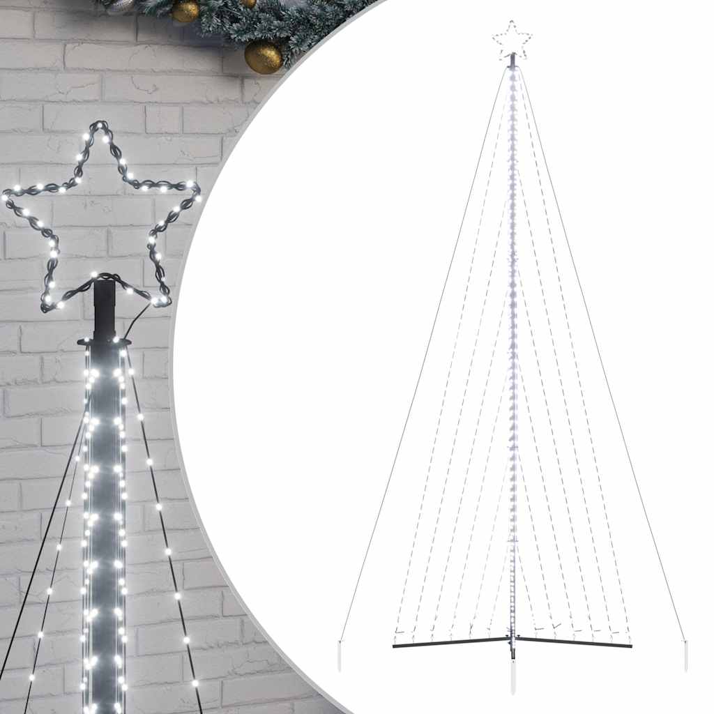 LED jõulupuu 789 LED, külm valge, 476 cm
