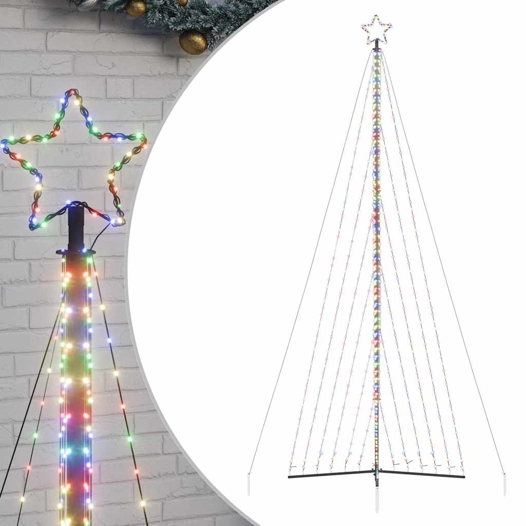 LED jõulupuu 789 LED värviline 476 cm