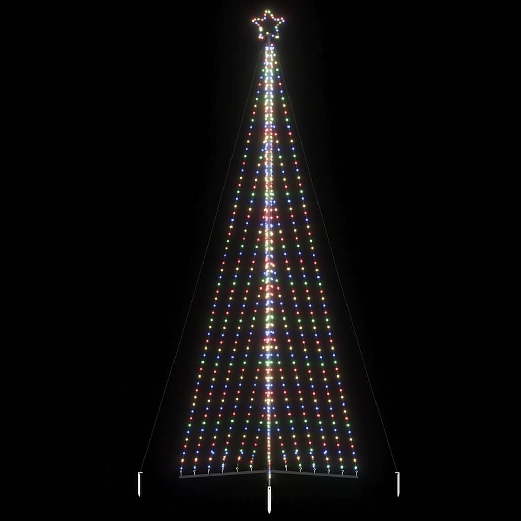 LED jõulupuu 789 LED värviline 476 cm