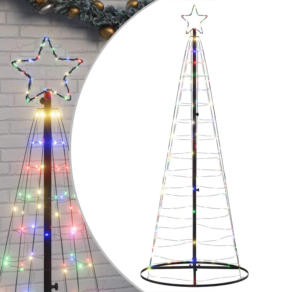 LED jõulupuu, 200 LEDi, värviline , 180 cm