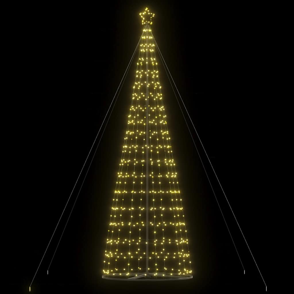 LED jõulupuu, 1534 LEDi, soe valge, 500 cm