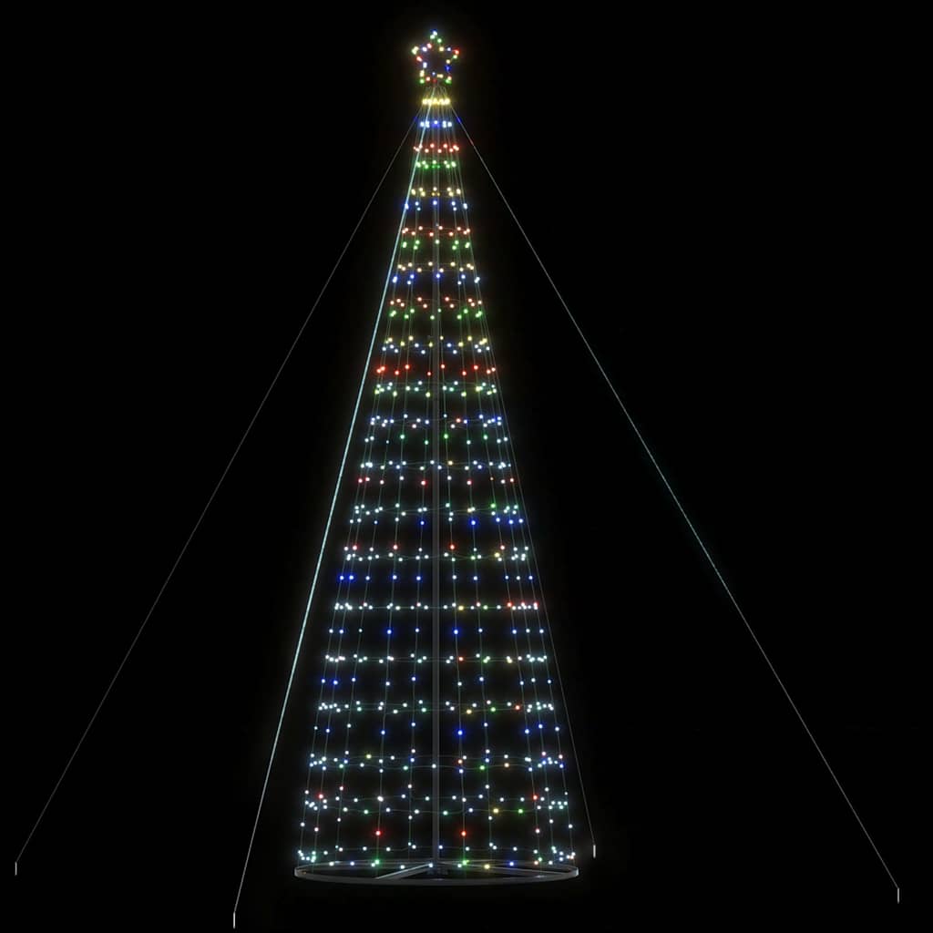 LED jõulupuu, 1534 LEDi, värviline , 500 cm