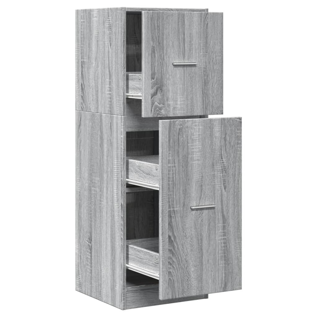 Apteegikapp, hall Sonoma tamm, 40x41x118 cm, tehispuit