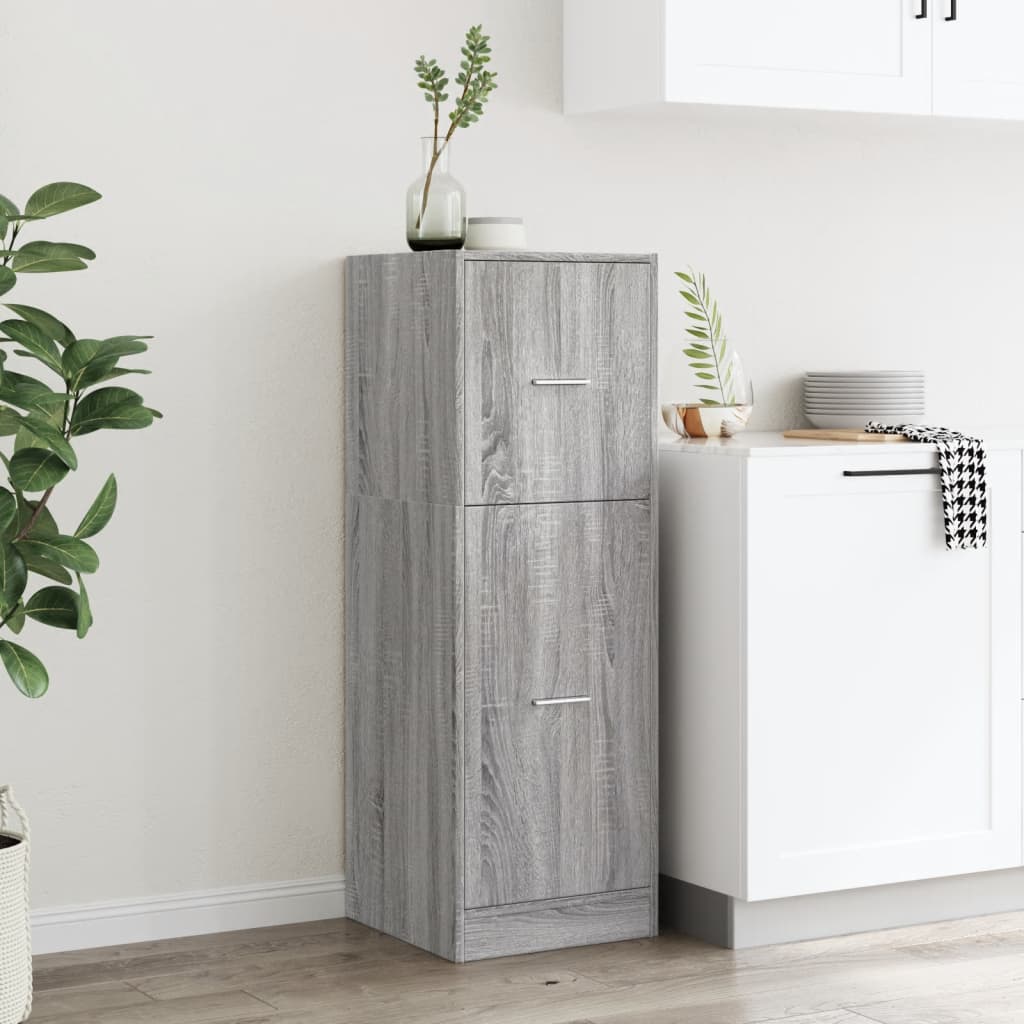 Apteegikapp, hall Sonoma tamm, 40x41x118 cm, tehispuit