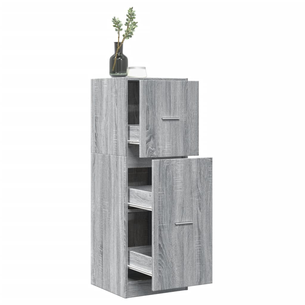 Apteegikapp, hall Sonoma tamm, 40x41x118 cm, tehispuit