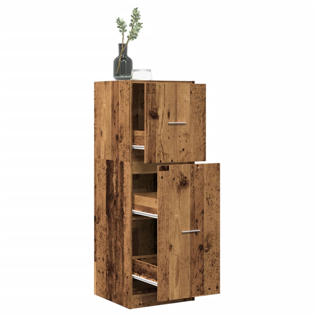 Apteegikapp, vana puidu, 40x41x118 cm, tehispuit