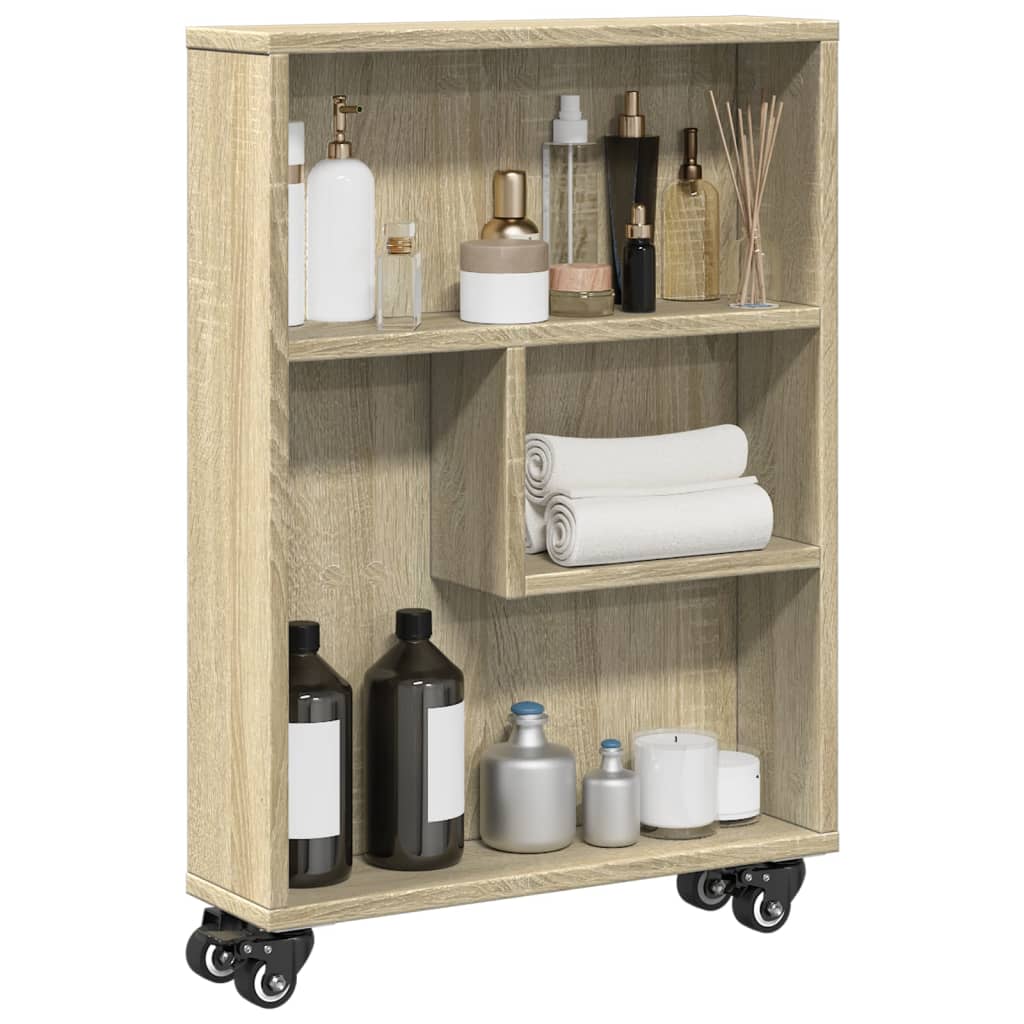 Kitsas hoiukäru, Sonoma tamm, 48 x 13 x 68 cm, töödeldud puit
