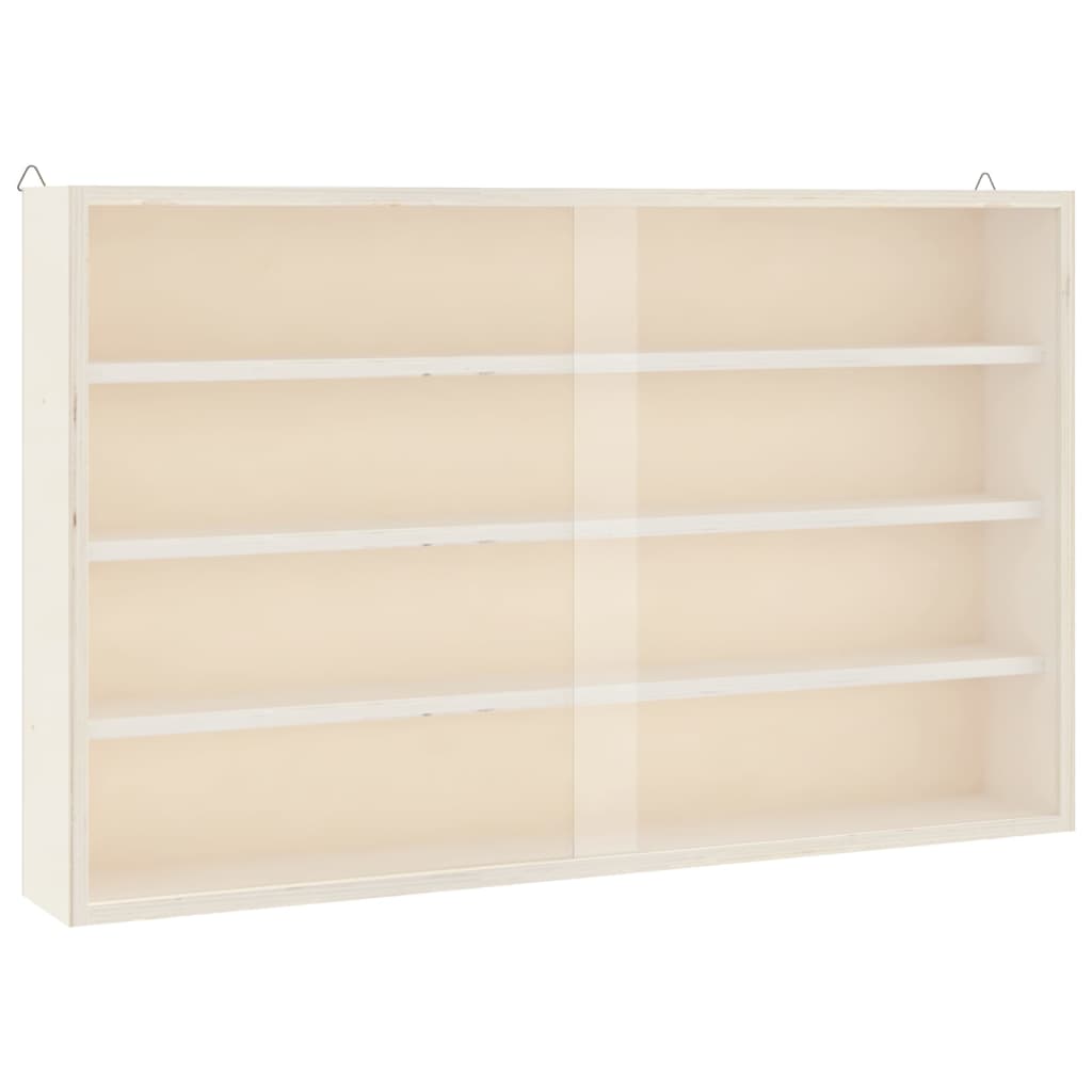 Puidust kollektsionääri vitriin ustega 60x8,5x37 cm