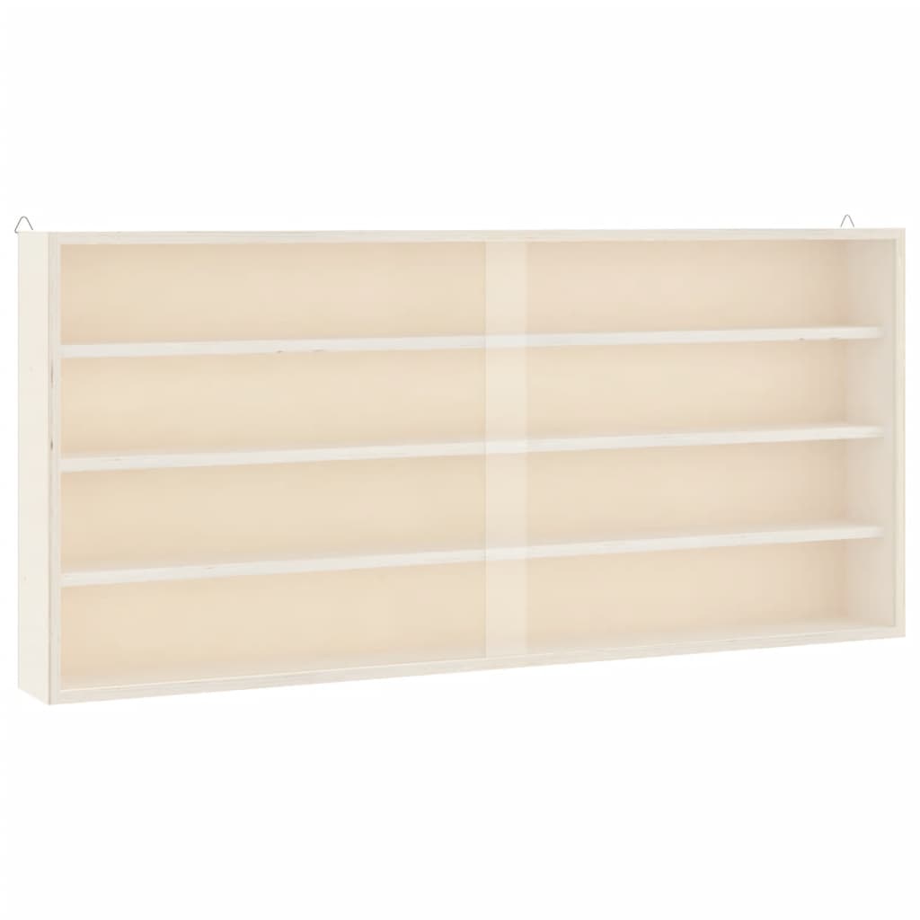 Puidust kollektsionääri vitriin ustega 80x8,5x37 cm