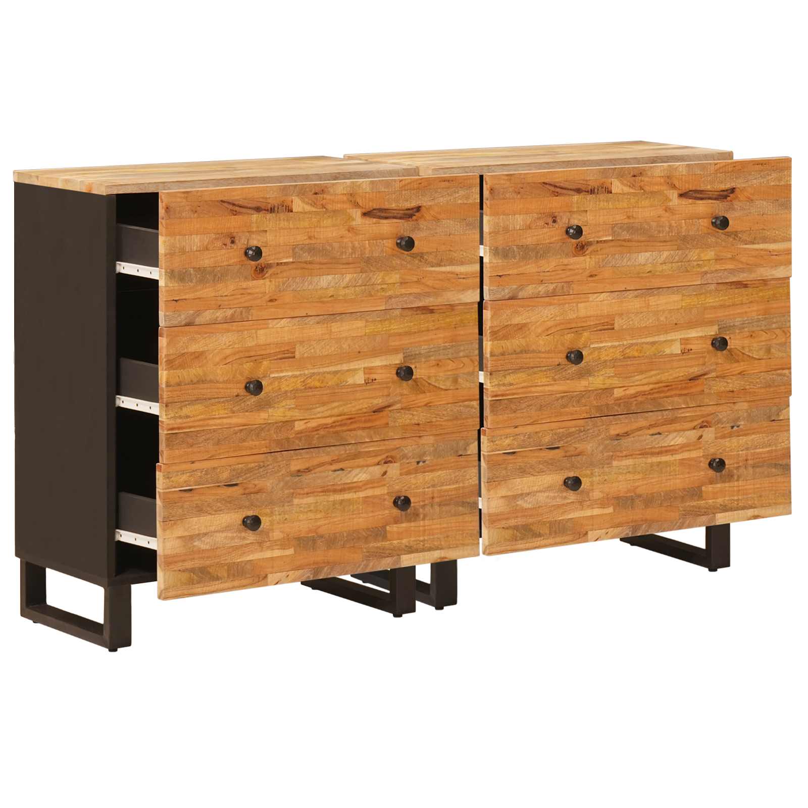 Kõide 2 tk 60 x 33 x 75 cm Tugev mango puu Pruun