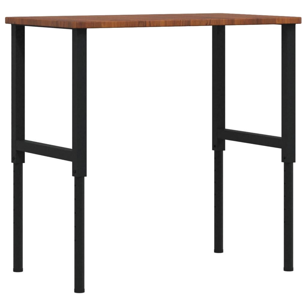 Töölaud, tumepruun, 100x60x(71,5-98) cm, tammepuit, ristkülik