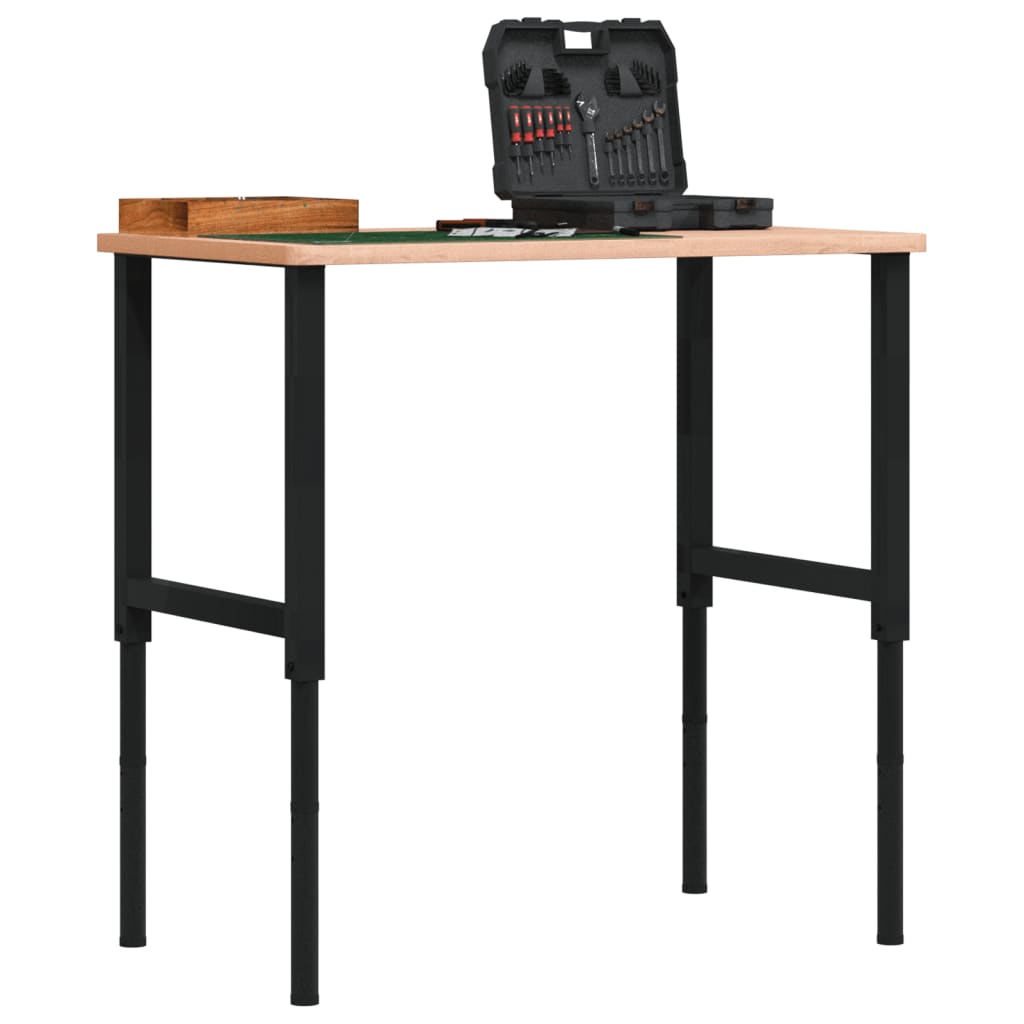 Töölaud, 100 x 60 x (71,5-98) cm, pöök, ristkülik
