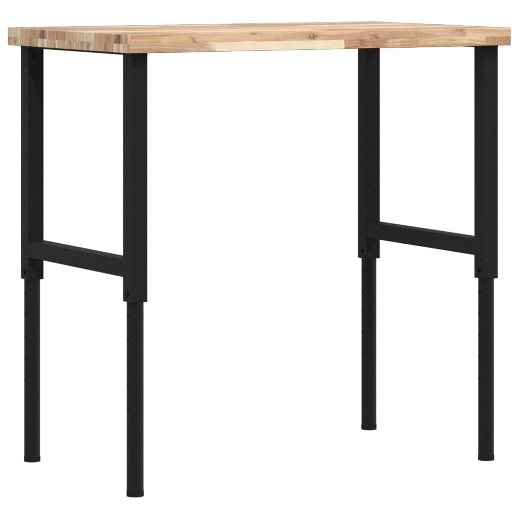 Töölaud, 100 x 60 x (73-99,5) cm, akaatsiapuit, ristkülik