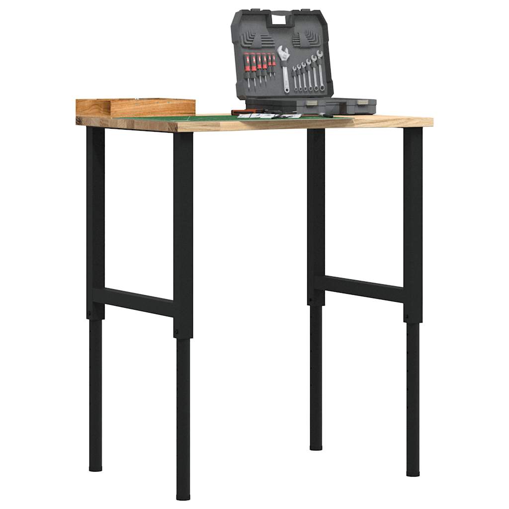 Töölaud, 80x60x(71,5-98) cm, tammepuit