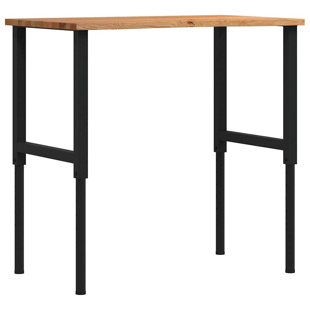 Töölaud, helepruun, 100x60x(71,5-98) cm, tammepuit