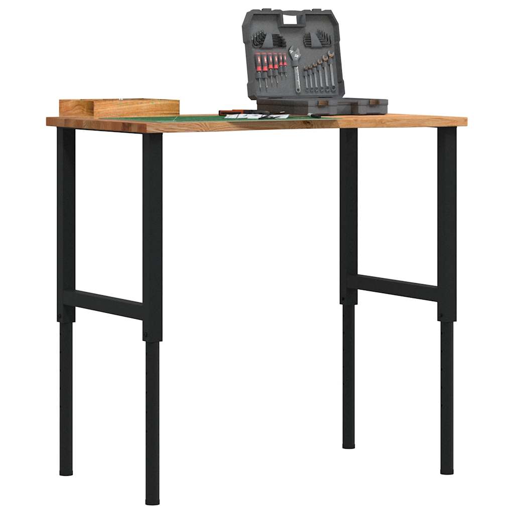 Töölaud, helepruun, 100x60x(71,5-98) cm, tammepuit