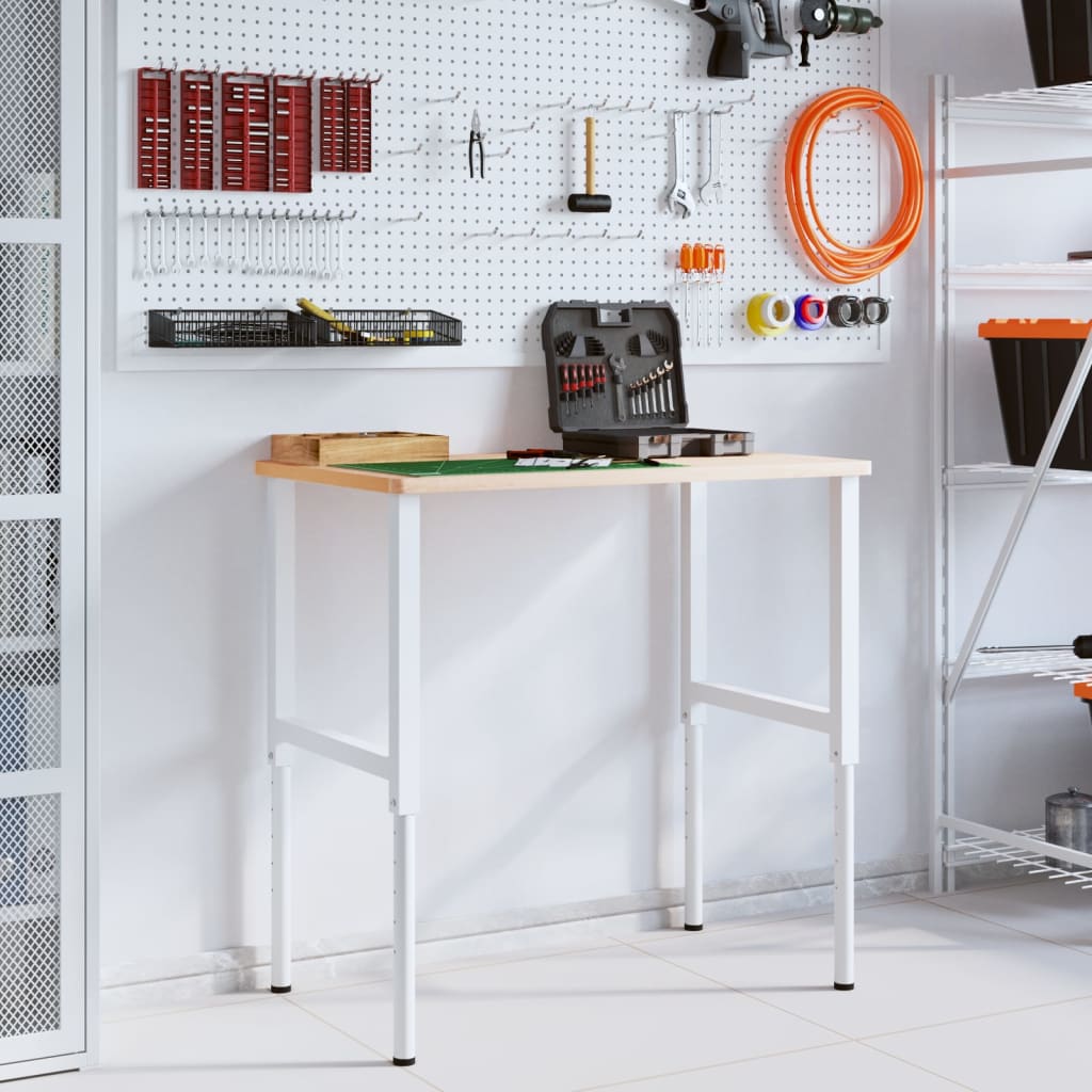 Töölaud, 100 x 60 x (71,5-98) cm, pöök, ristkülikukujuline