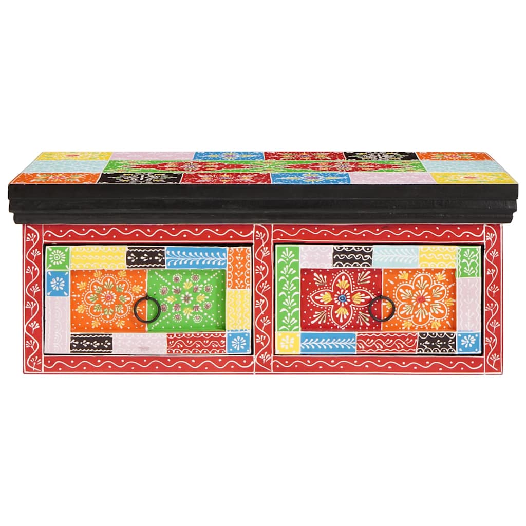 Telerikapp sahtliga Mitmevärviline 60 x 30 x 24 cm Mangopuit