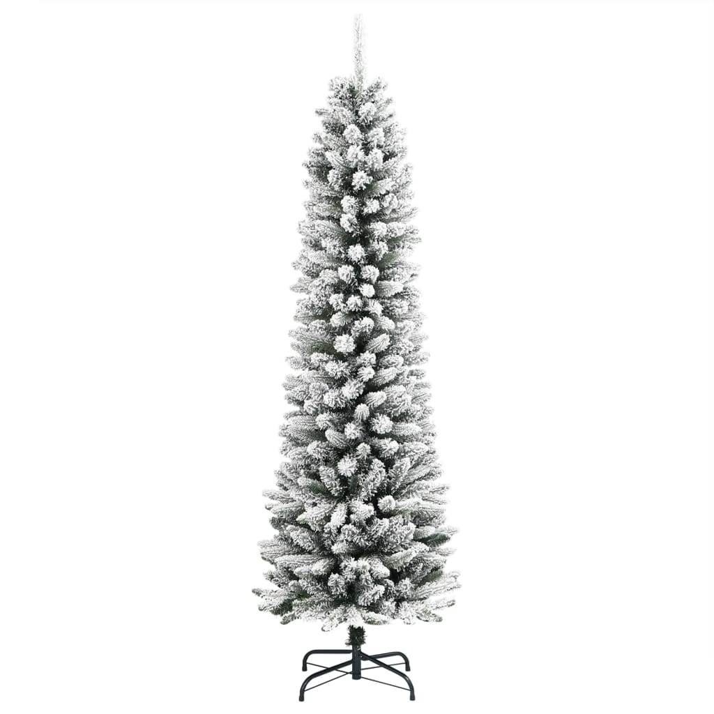 Kitsas kunstkuusk lumiste okstega, 150 cm, PVC ja PE