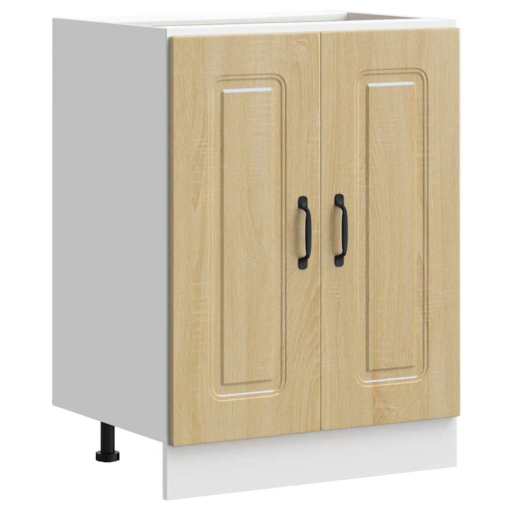 Valamu aluskapp, Kalmar, Sonoma tamm, 60x46x81,5 cm, tehispuit