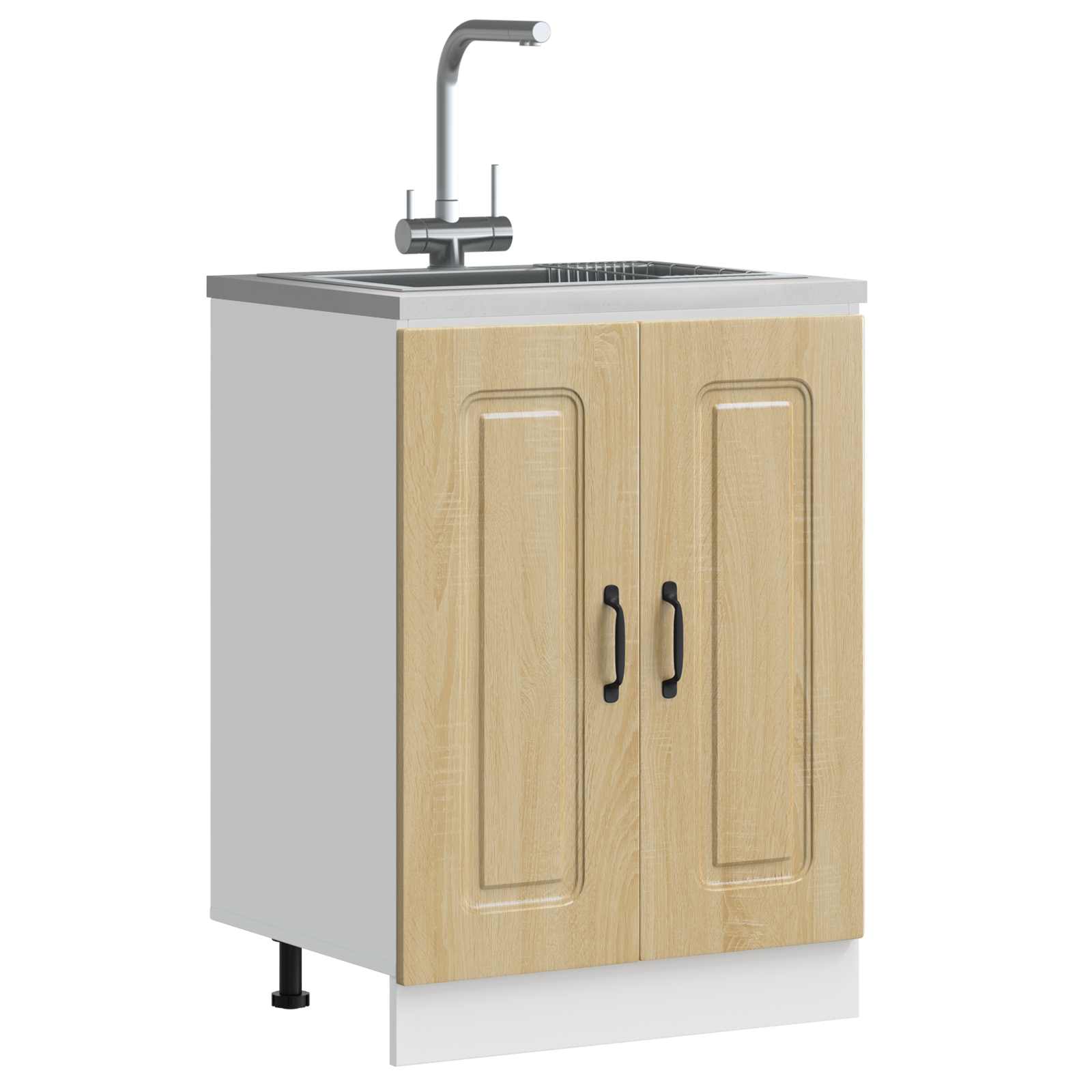 Valamu aluskapp, Kalmar, Sonoma tamm, 60x46x81,5 cm, tehispuit