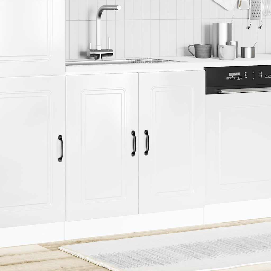 Valamu aluskapp, Kalmar, valge, 80x46x81,5 cm, tehispuit