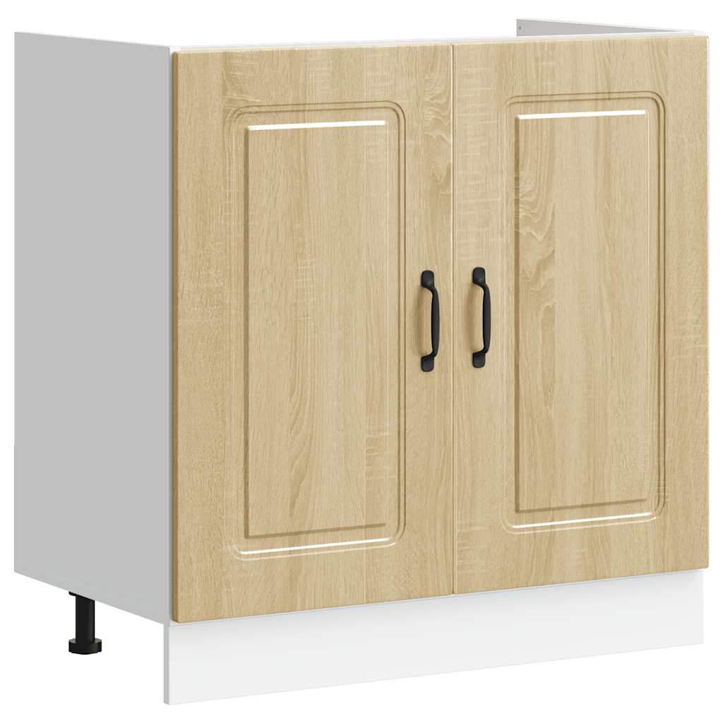 Valamu aluskapp, Kalmar, Sonoma tamm, 80x46x81,5 cm, tehispuit