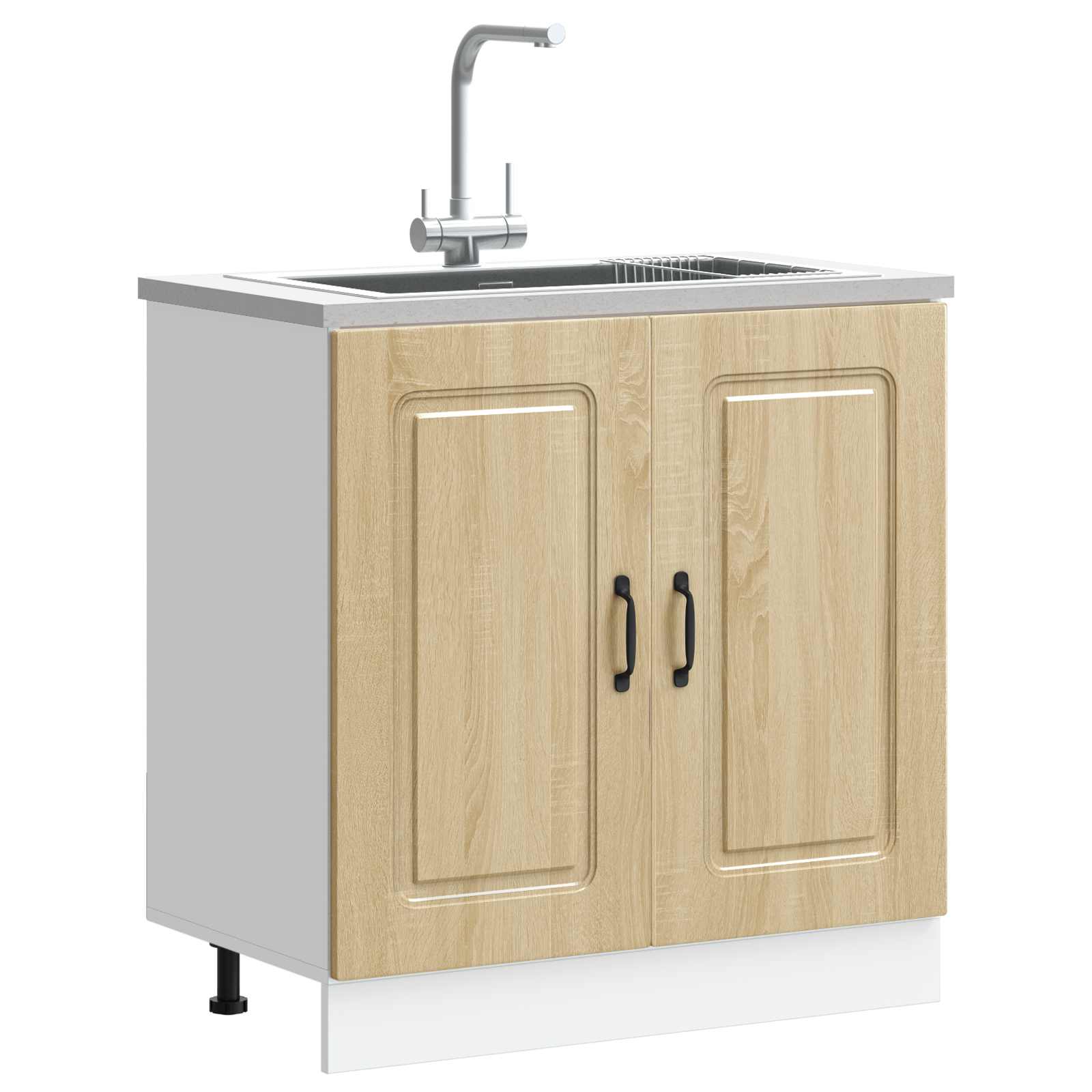 Valamu aluskapp, Kalmar, Sonoma tamm, 80x46x81,5 cm, tehispuit