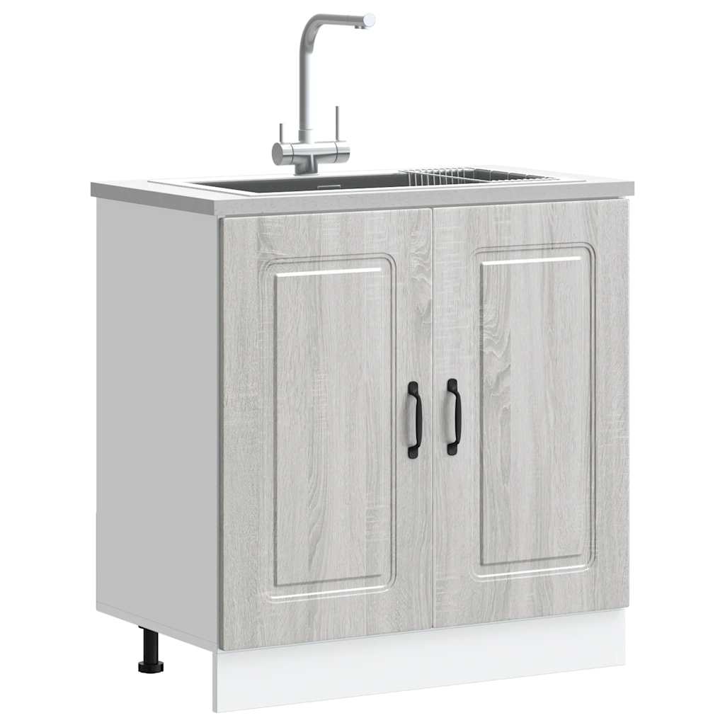 Valamu aluskapp, Kalmar hall Sonoma tamm 80x46x81,5cm tehispuit