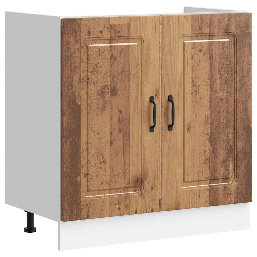 Valamu aluskapp, Kalmar, vana puit, 80x46x81,5 cm, tehispuit