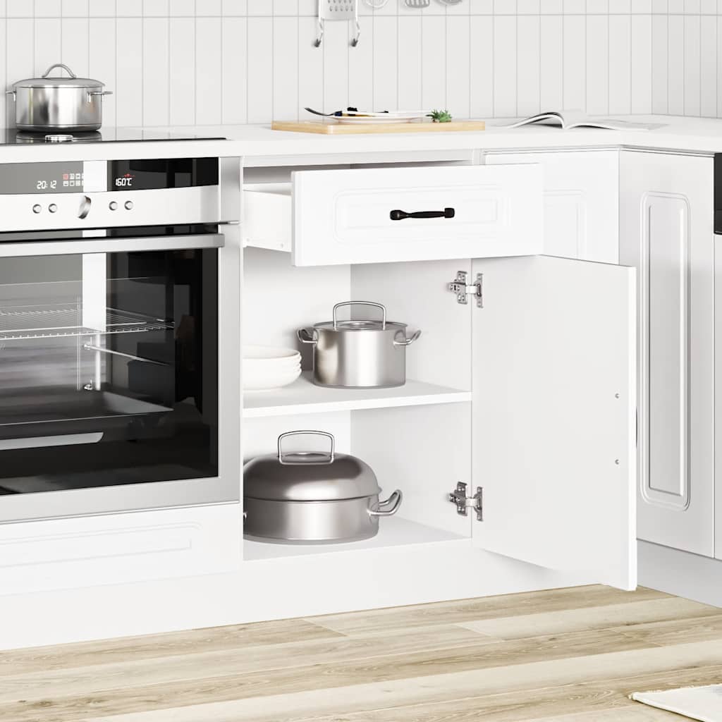 Köögi aluskapp, Kalmar, valge, tehispuit