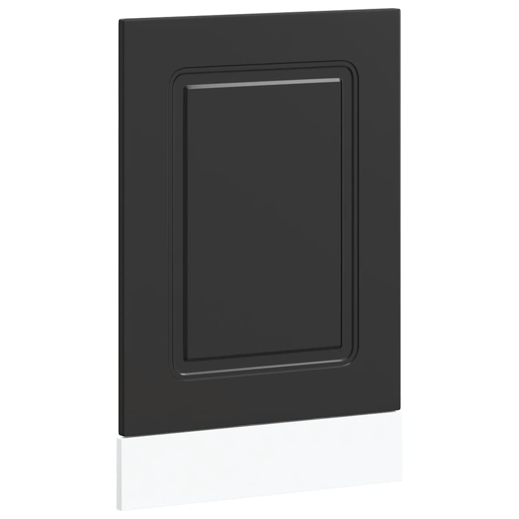 Nõudepesumasina paneel, Kalmar, must, 45x1,5x57 cm, tehispuit