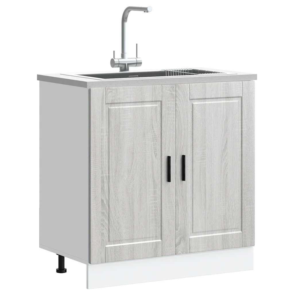 Valamu aluskapp, Porto, hall Sonoma tamm 80x46x81,5cm tehispuit