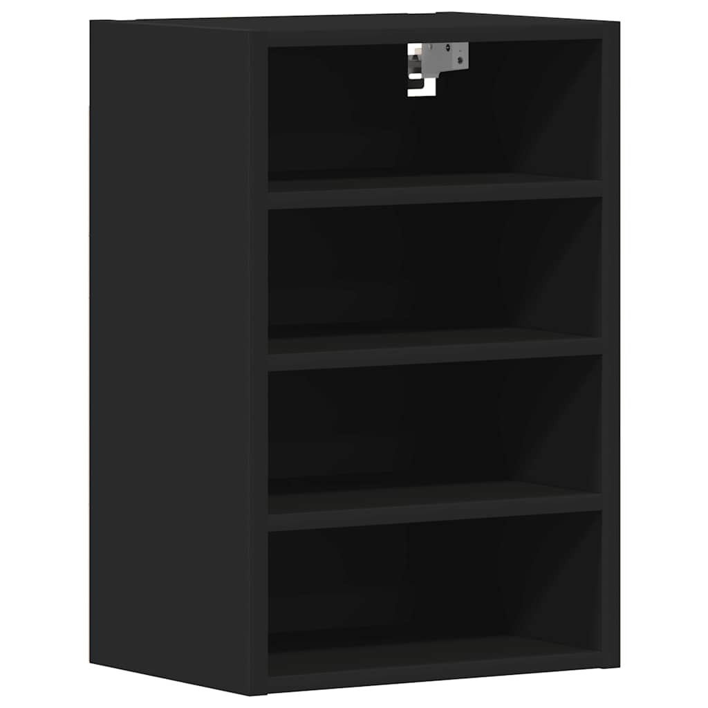 Rippuv kapp "Riga", must, 40 x 29,5 x 60 cm, töödeldud puit