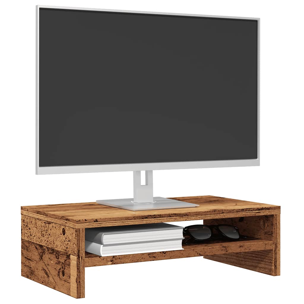 Monitori alus Vana puit 42x24x13 cm Engineered Wood