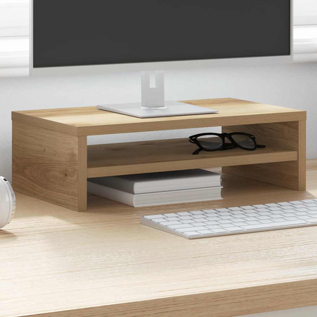 Monitori alus Artisan Oak 42x24x13 cm Engineered Wood