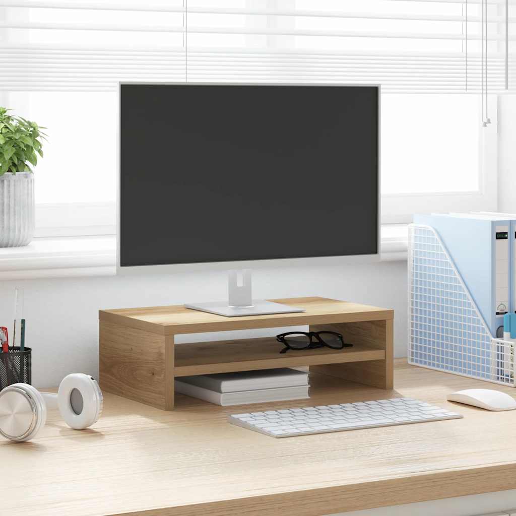 Monitori alus Artisan Oak 42x24x13 cm Engineered Wood