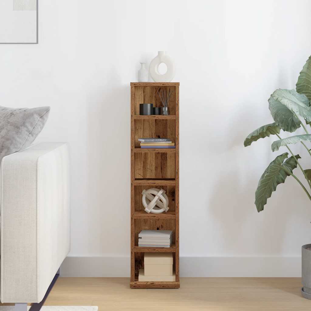 CD-kapp Vana puit 21x20x88 cm Engineered Wood