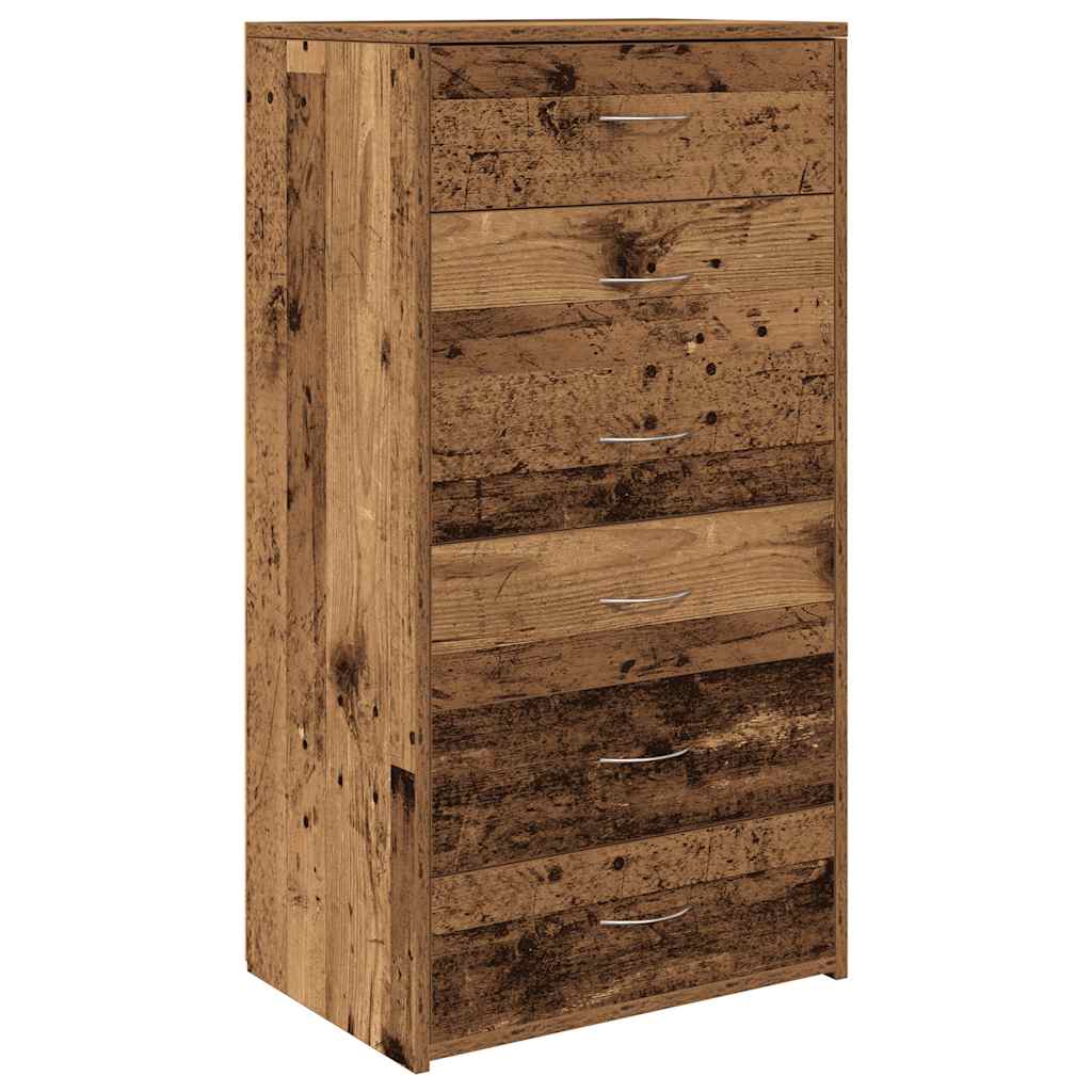 6 sahtliga puhvetkapp vana puit 50x34x96 cm tehniline puit