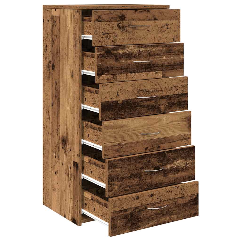6 sahtliga puhvetkapp vana puit 50x34x96 cm tehniline puit