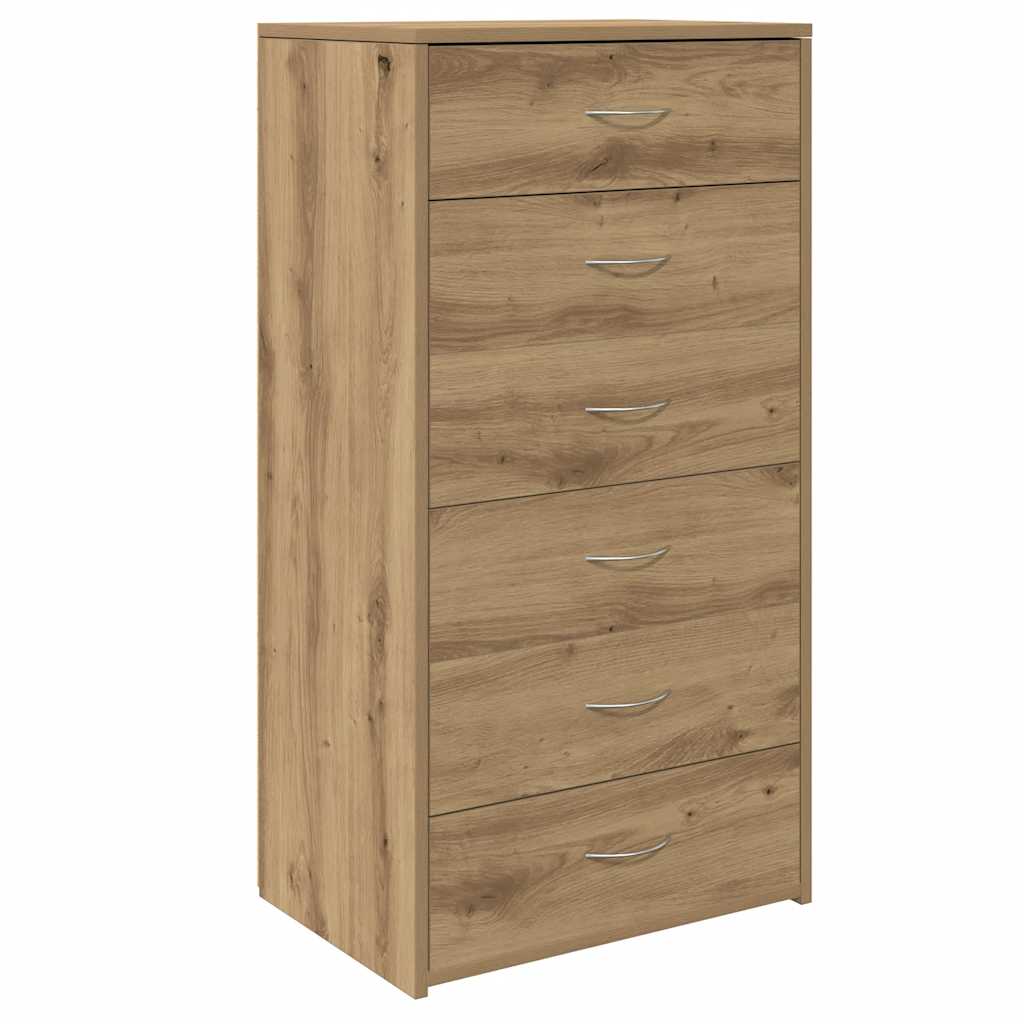 6 sahtliga puhvetkapp Artisan tamm 50x34x96 cm ehituspuit
