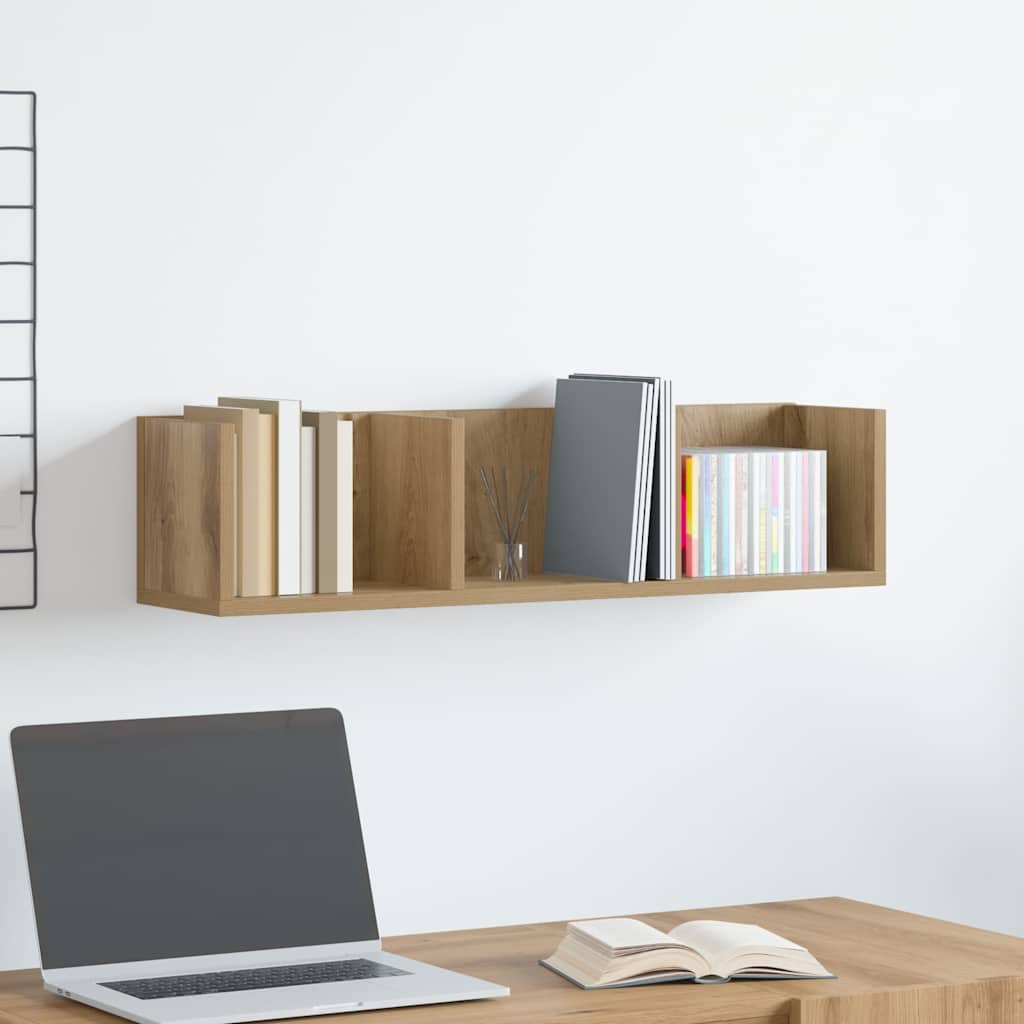 CD seinariiul Artisan tamm 75x18x18 cm Engineered Wood