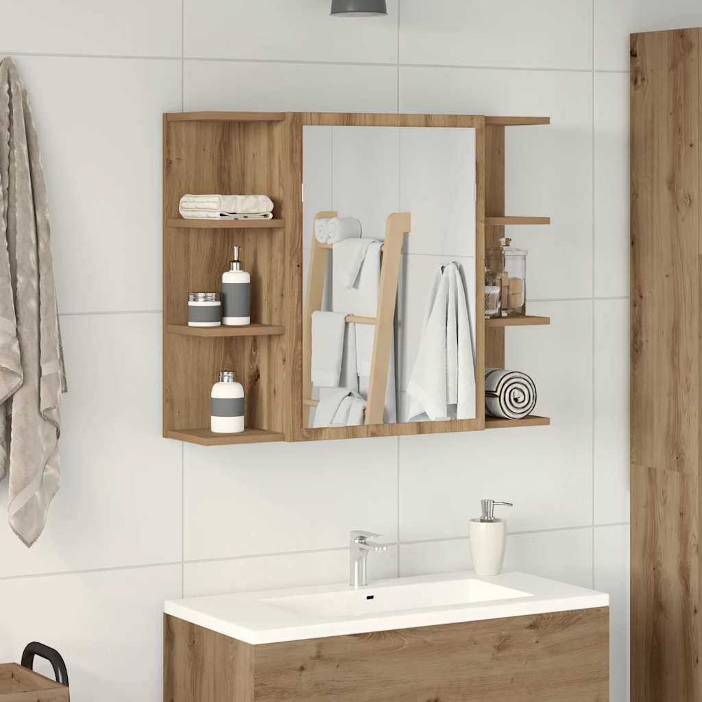 Vannitoa peegelkapp Artisan tamm 80x20,5x64 cm ehituspuit