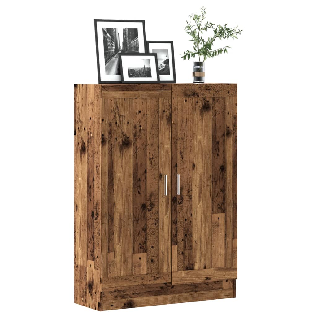 Raamatukapp, vana puit, 82,5 x 30,5 x 115 cm, tehispuit