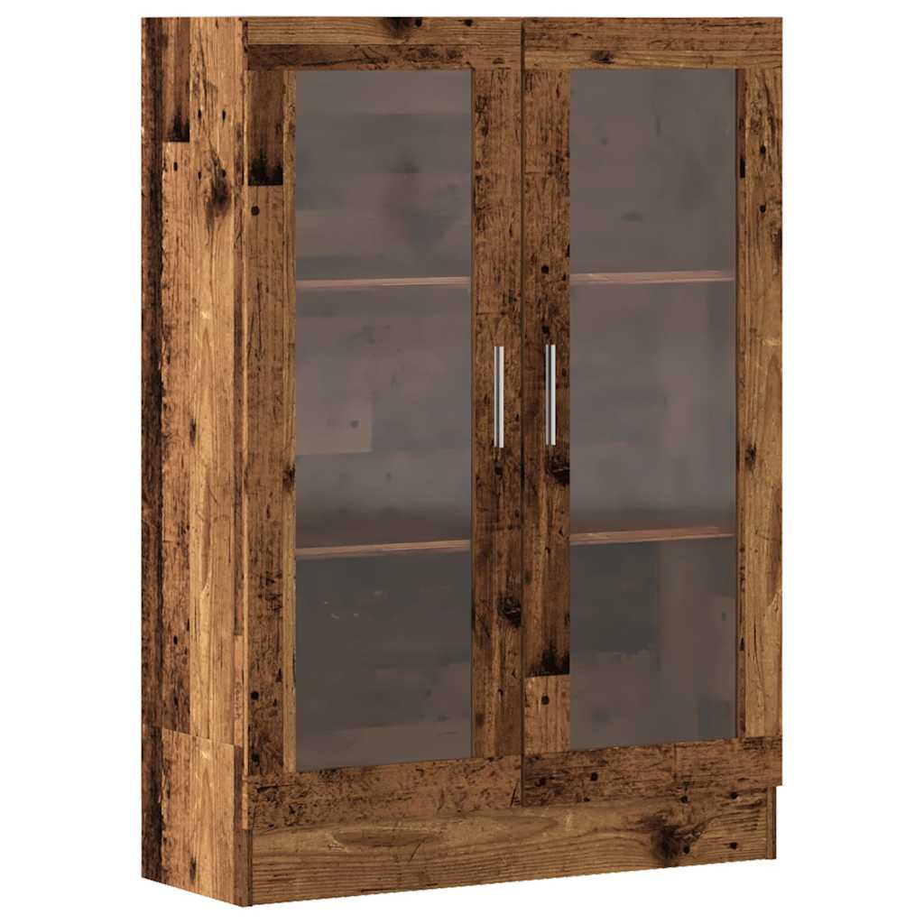 Raamatukapp, vana puit, 82,5 x 30,5 x 115 cm, tehispuit